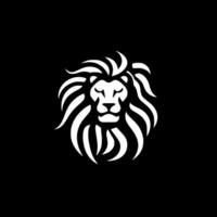 Lion - Black and White Isolated Icon - Vector illustration