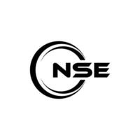 NSE Logo Design, Inspiration for a Unique Identity. Modern Elegance and Creative Design. Watermark Your Success with the Striking this Logo. vector