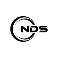 NDS Logo Design, Inspiration for a Unique Identity. Modern Elegance and Creative Design. Watermark Your Success with the Striking this Logo. vector