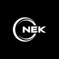 NEK Logo Design, Inspiration for a Unique Identity. Modern Elegance and Creative Design. Watermark Your Success with the Striking this Logo. vector