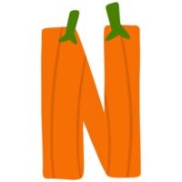 Halloween citrouille alphabet png