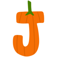 Halloween citrouille alphabet png