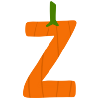 Halloween citrouille alphabet png