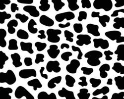 Cow black spots pattern seamless on a white background classic design. vector
