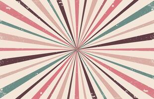 Retro vintage sunburst background Vector, Colorful Sunburst Textured Grunge Background vector