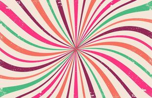 Retro vintage sunburst background Vector, Colorful Sunburst Textured Grunge Background vector