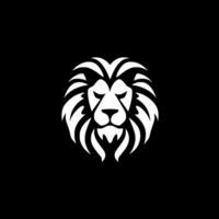 Lion - Black and White Isolated Icon - Vector illustration