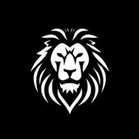 Lion, Black and White Vector illustration