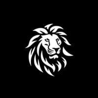 Lion - Black and White Isolated Icon - Vector illustration