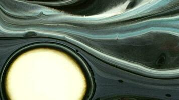 magnifique peindre coloré bulles tourbillonnant. liquide couleurs abstrait concept video