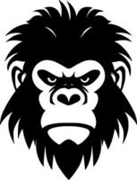 Gorilla, Minimalist and Simple Silhouette - Vector illustration