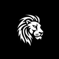 Lion - Black and White Isolated Icon - Vector illustration