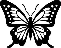 Butterfly, Black and White Vector illustration