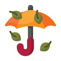 Umbrella Flat Icon vector