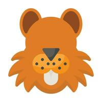 Beaver Flat Icon vector