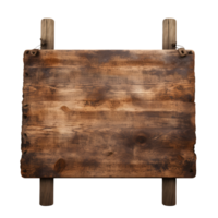 Wooden signboard isolated. AI Generated png