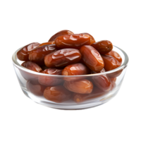 dry dates isolated. AI generated png