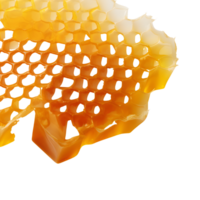 Honeycomb slice closeup. AI Generated png