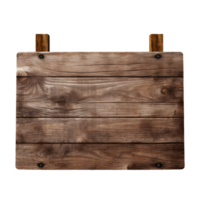 Wooden signboard isolated. AI Generated png