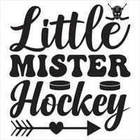 Little Mister Hockey vector