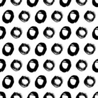 Seamless pattern with sketch circles shape vector