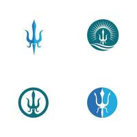 Trident Logo Template vector icon