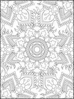 Mandala. Mandala Coloring Pages. Floral Mandala Coloring Pages. Flower vector