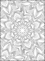 Mandala. Mandala Coloring Pages. Floral Mandala Coloring Pages. Flower vector