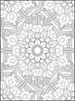 Mandala. Mandala Coloring Pages. Floral Mandala Coloring Pages. Flower vector