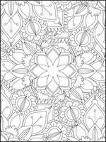 mándala mandala colorante paginas floral mandala colorante paginas flor vector