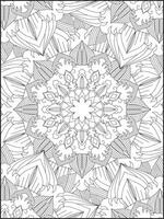 Mandala. Mandala Coloring Pages. Floral Mandala Coloring Pages. Flower vector