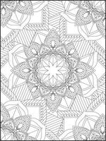 Mandala. Mandala Coloring Pages. Floral Mandala Coloring Pages. Flower vector