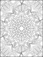 Mandala. Mandala Coloring Pages. Floral Mandala Coloring Pages. Flower vector