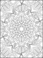 Mandala. Mandala Coloring Pages. Floral Mandala Coloring Pages. Flower vector