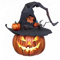 jack o lanterne transparent Contexte ai génératif png