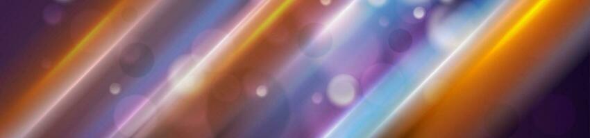 Abstract colorful shiny bokeh banner vector