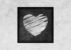 White grunge heart abstract background vector