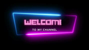 welcome text animation. this video available for opening video and logo intro