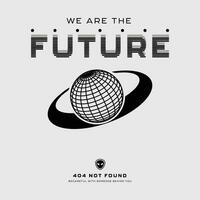 Street wear design inspiration. Retro futuristic design for apparel, clothing, and poster vector