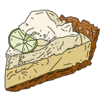 Fresh lime cheesecake png