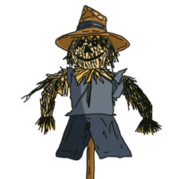 illustration of a scarecrow png