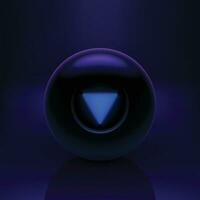 magic ball on dark vector