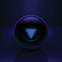 magic ball on dark vector