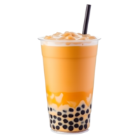 boba Leche té aislado en transparente antecedentes. generativo ai. png