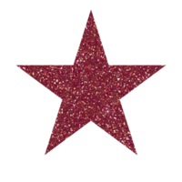 Dark red star glitter on transparent backgroud. Design for decorating,background, wallpaper, illustration png