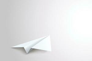 lying paper plane vector