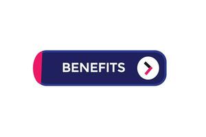 new benefits modern, website, click button, level, sign, speech, bubble  banner, vector