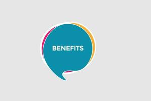 new benefits modern, website, click button, level, sign, speech, bubble  banner, vector