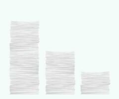 paper stack set vector