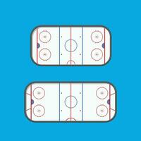 hockey type rinks vector